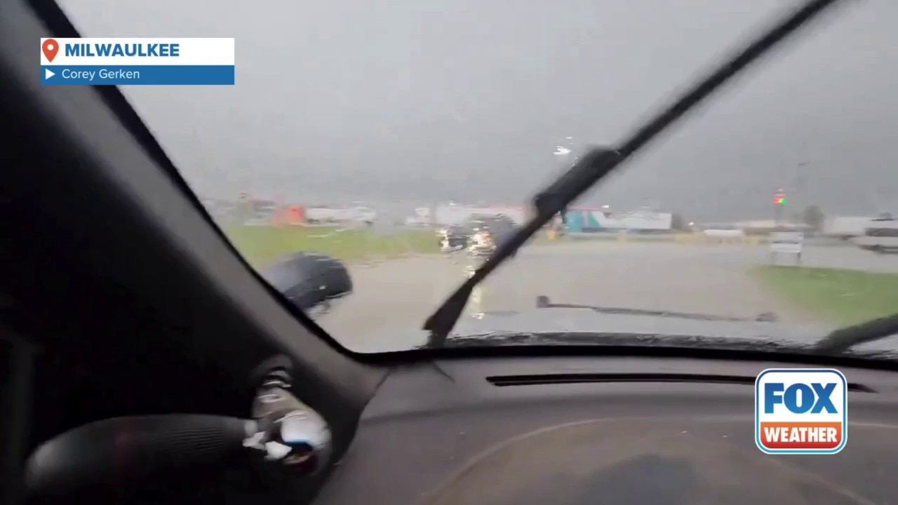 Heavy rain pounds Milwaukee during flooding event