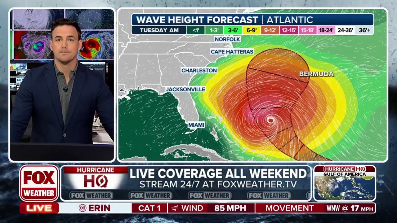 Hurricane Erin strengthens heading into the weekend 