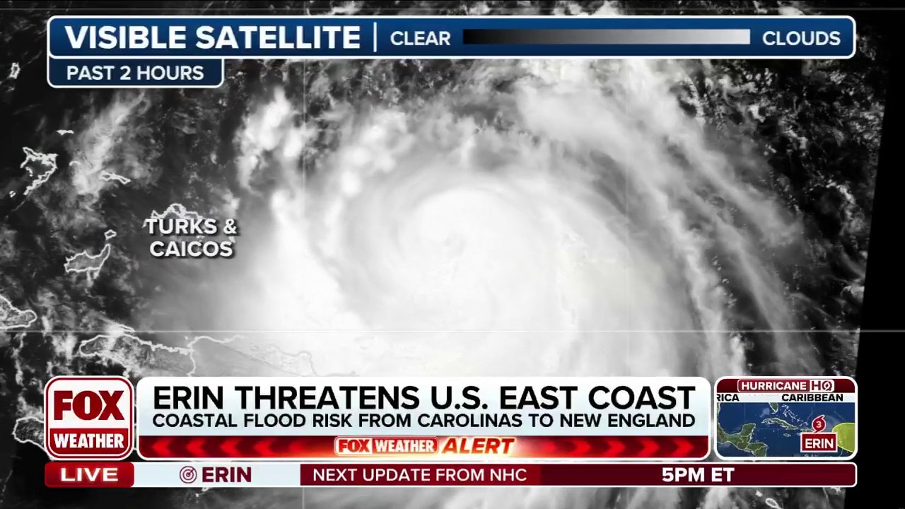 Hurricane Erin to bring life-threatening beach conditions to Bahamas, US coast