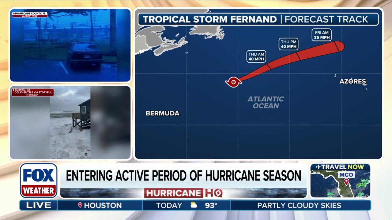 Watch Tropical Storm Fernand continues spinning across north Atlantic ...