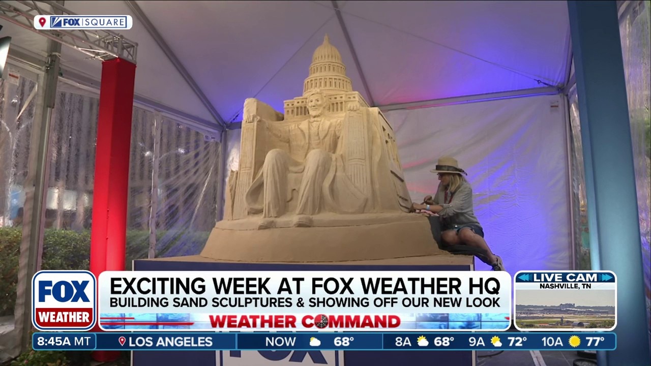 Sand sculpture to be unveiled this week on FOX Square