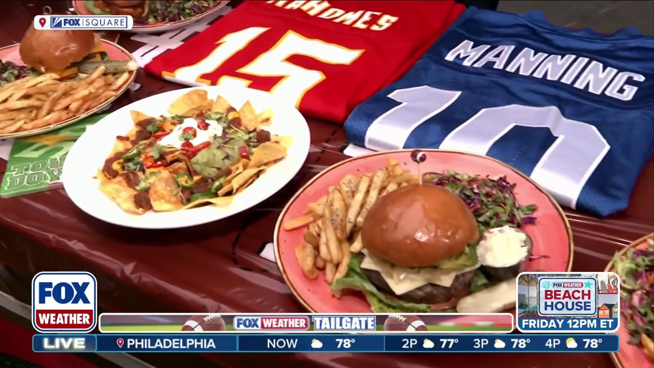Grilling tasty meals at the FOX Weather Tailgate