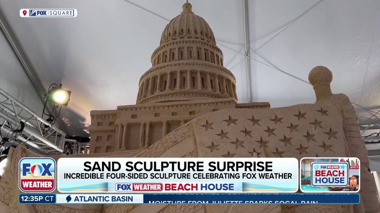FOX Weather Beach House: American icons carved in sand