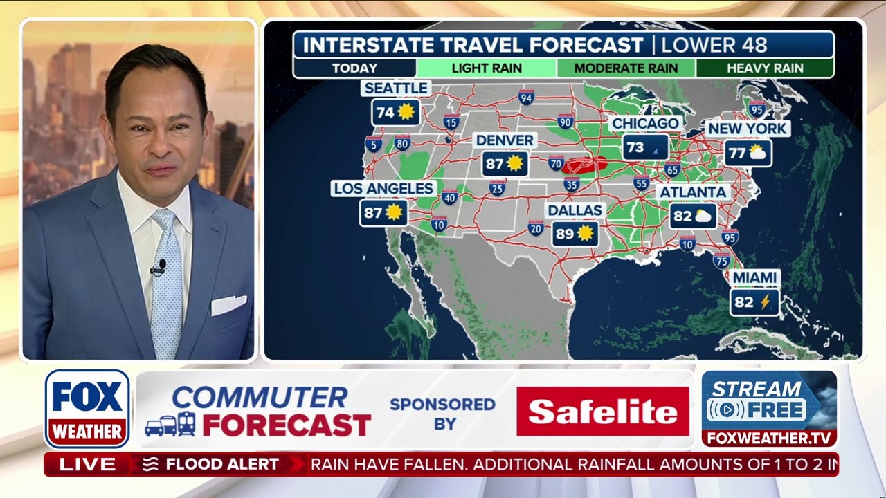 Safelite commuter forecast: Stormy travel expected across central US