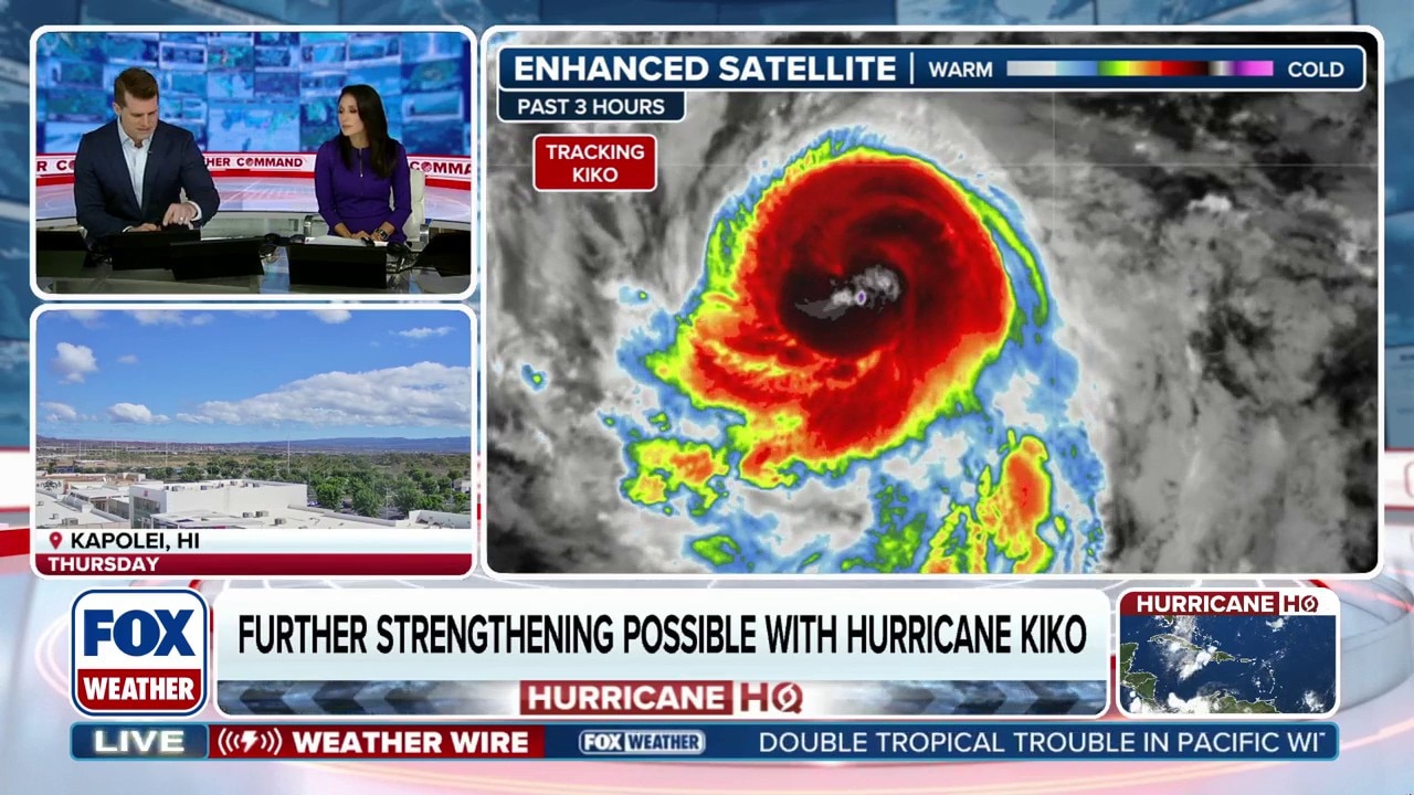 Hawaii turns watchful eye to Hurricane Kiko as storm tracks toward islands