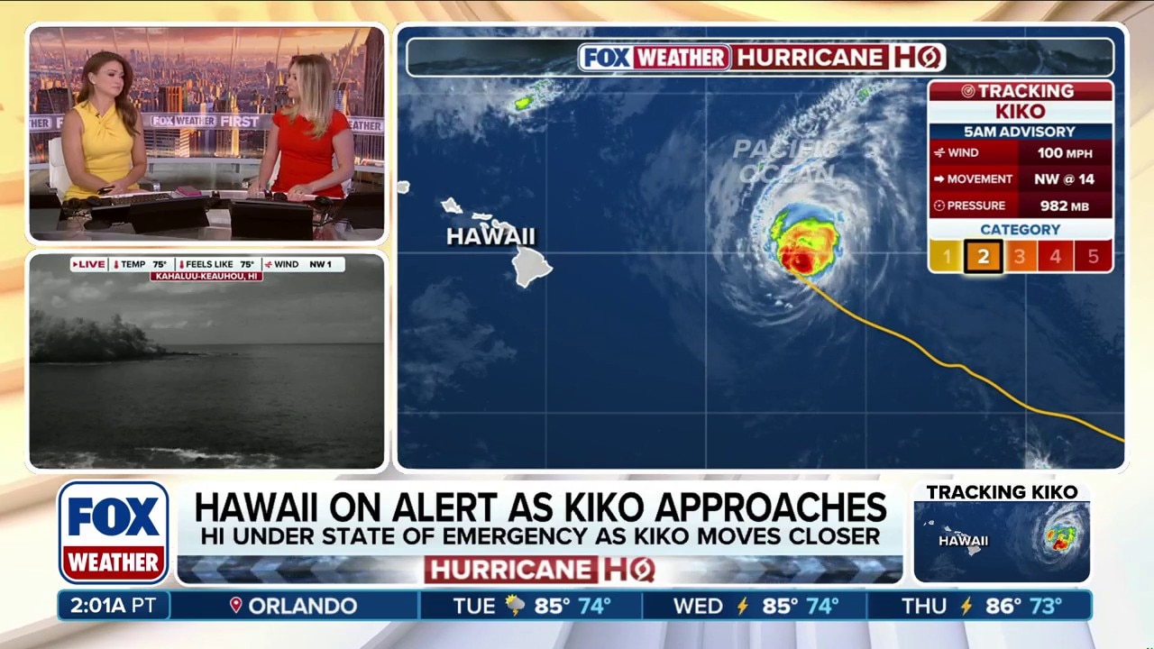 Hawaii braces for massive waves, rip currents as Hurricane Kiko approaches