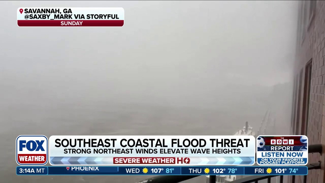 Coastal flood and dangerous beach conditions for most along Eastern Seaboard