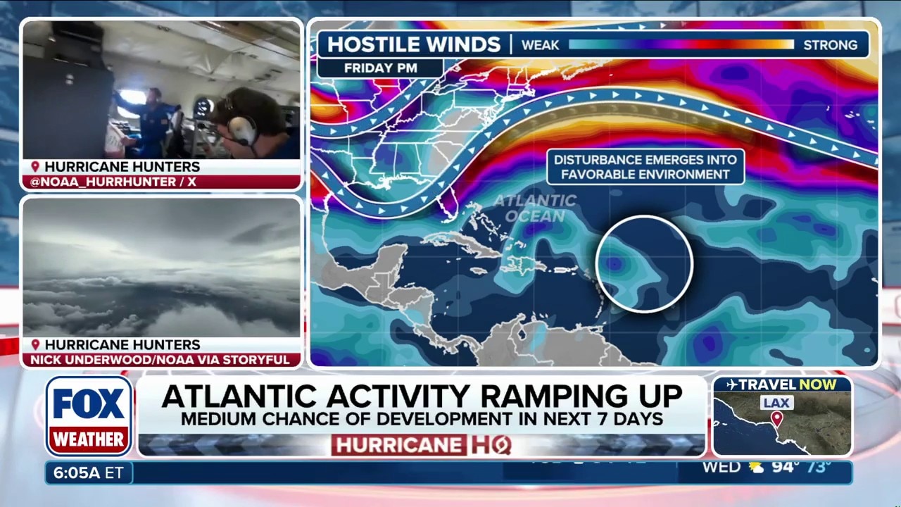 Watch Disturbance swirling in Atlantic could become tropical depression ...