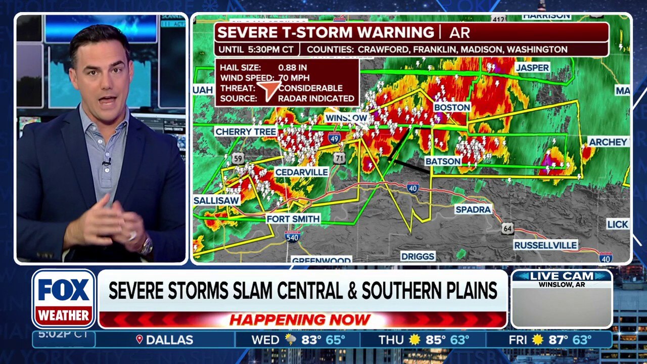 Severe storms slamming central and southern Plains