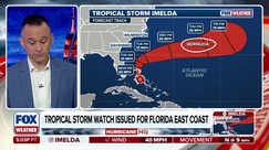 Tropical Storm Imelda expected to strengthen off Southeast coast