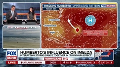 How Category 5 Hurricane Humberto influenced Imelda's track
