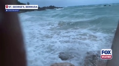 Strong wind gusts and swells from Hurricane Imelda batter Bermuda