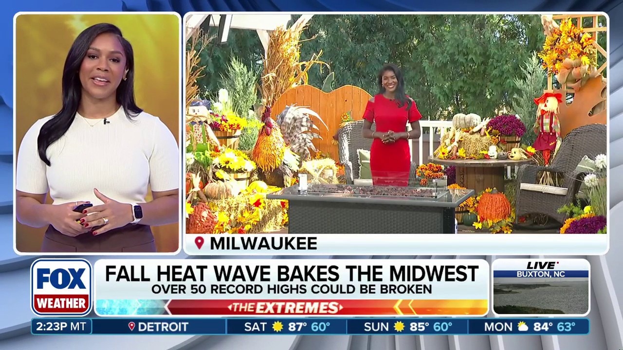 Rare October heat wave forecasted to bake the Midwest with temperatures that could break seasonal heat records.