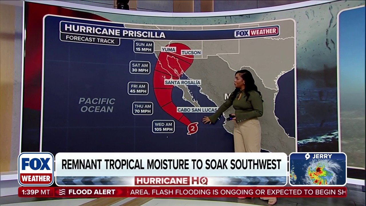 Hurricane Priscilla likely to toss remnant moisture into Desert Southwest