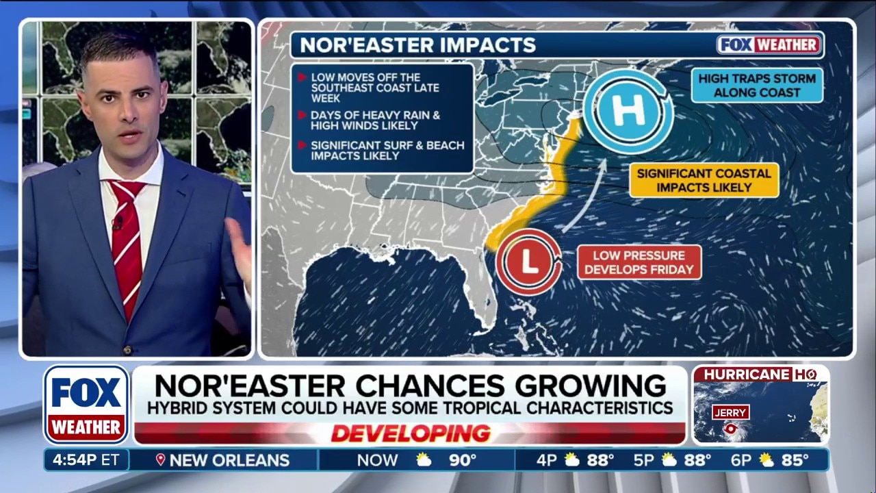 Chances increasing for powerful weekend Nor'easter 