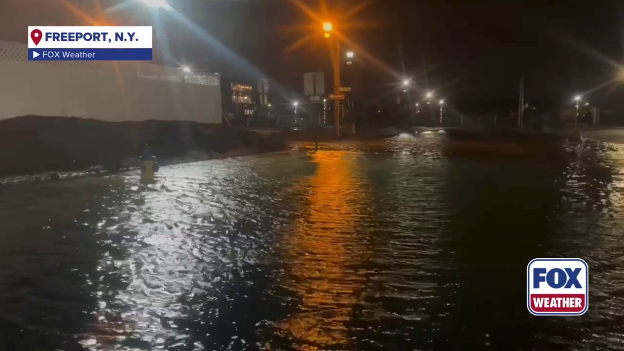 Watch: Flooding reported on Long Island due to powerful nor'easter
