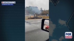 Watch: Plane crashes onto Massachusetts highway during nor'easter