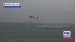 Watch: Coast Guard rescues person from waters off Massachusetts coast during deadly nor'easter