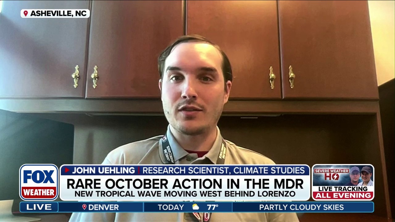 New tropical wave moving west behind Lorenzo