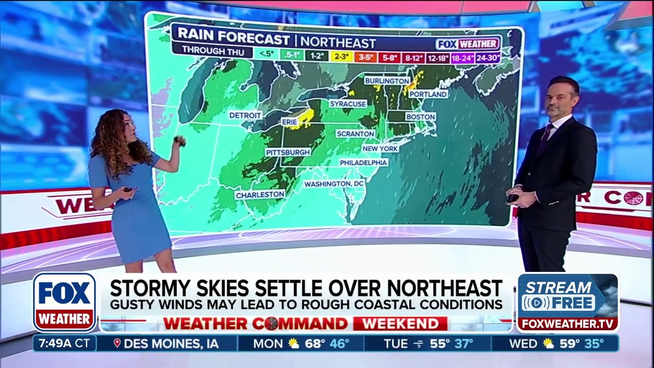 Multiple days of rain forecast for Northeast with flooding potential 