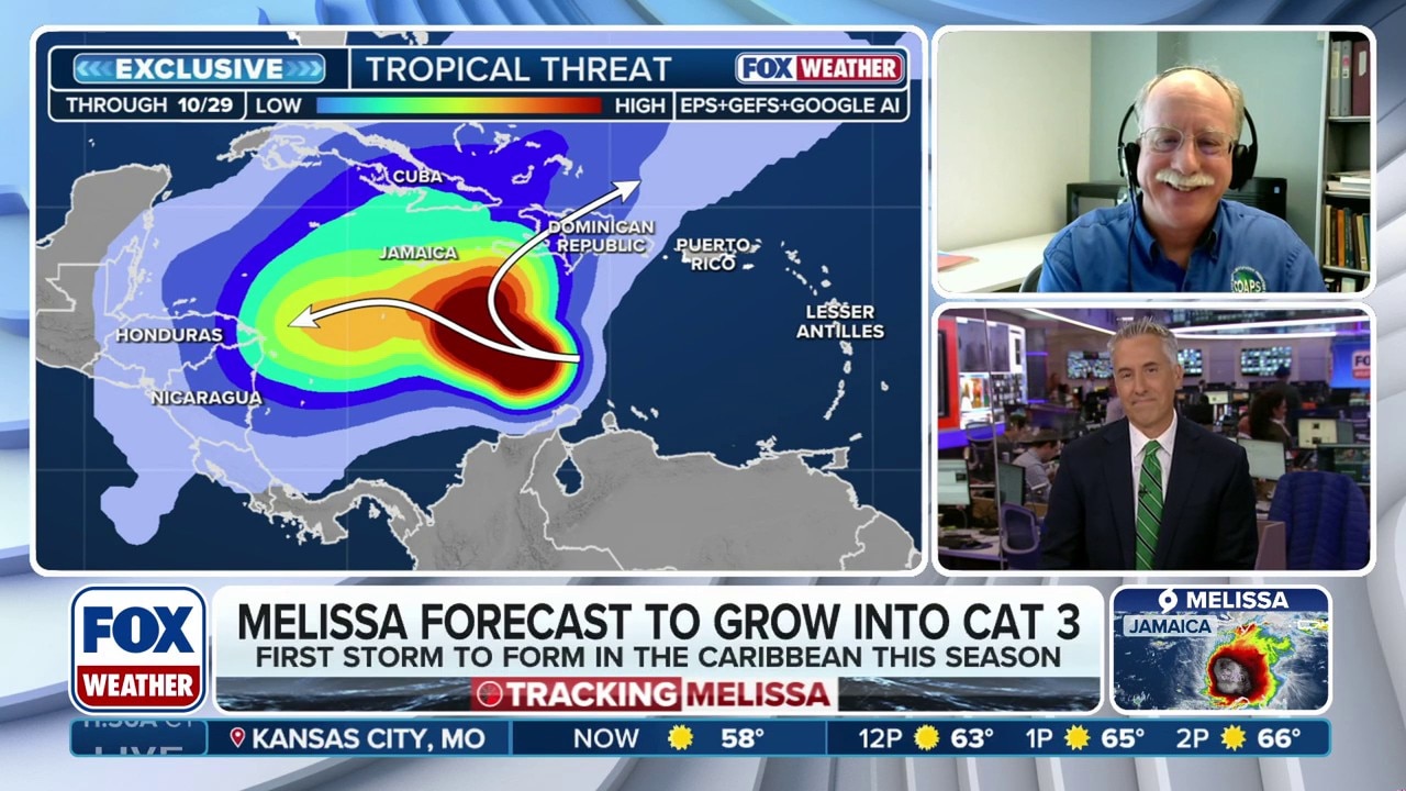 Tropical Storm Melissa expected to spin in Caribbean Sea for 3 days