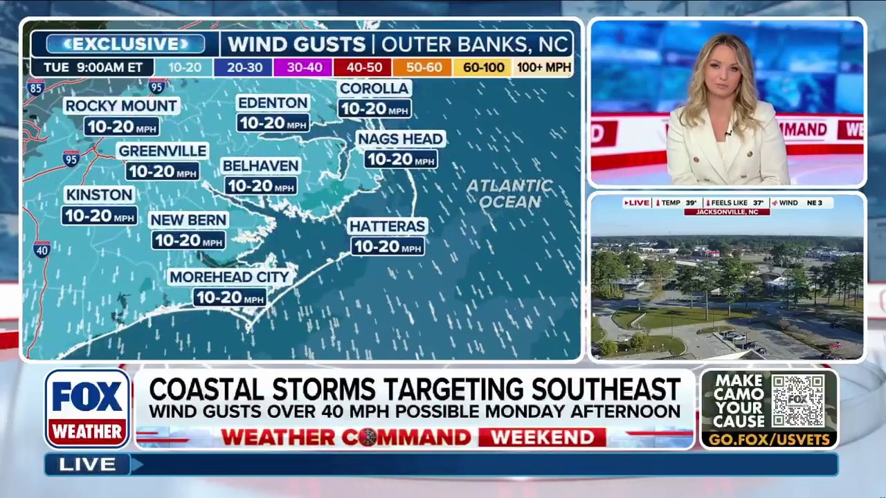 Watch Storm system targets Southeast, mid-Atlantic coast - FWX | FOX One
