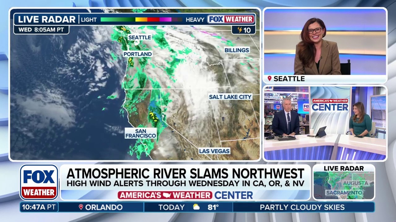 Powerful atmospheric river soaks Pacific Northwest