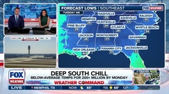 Arctic blast extends into the Deep South next week
