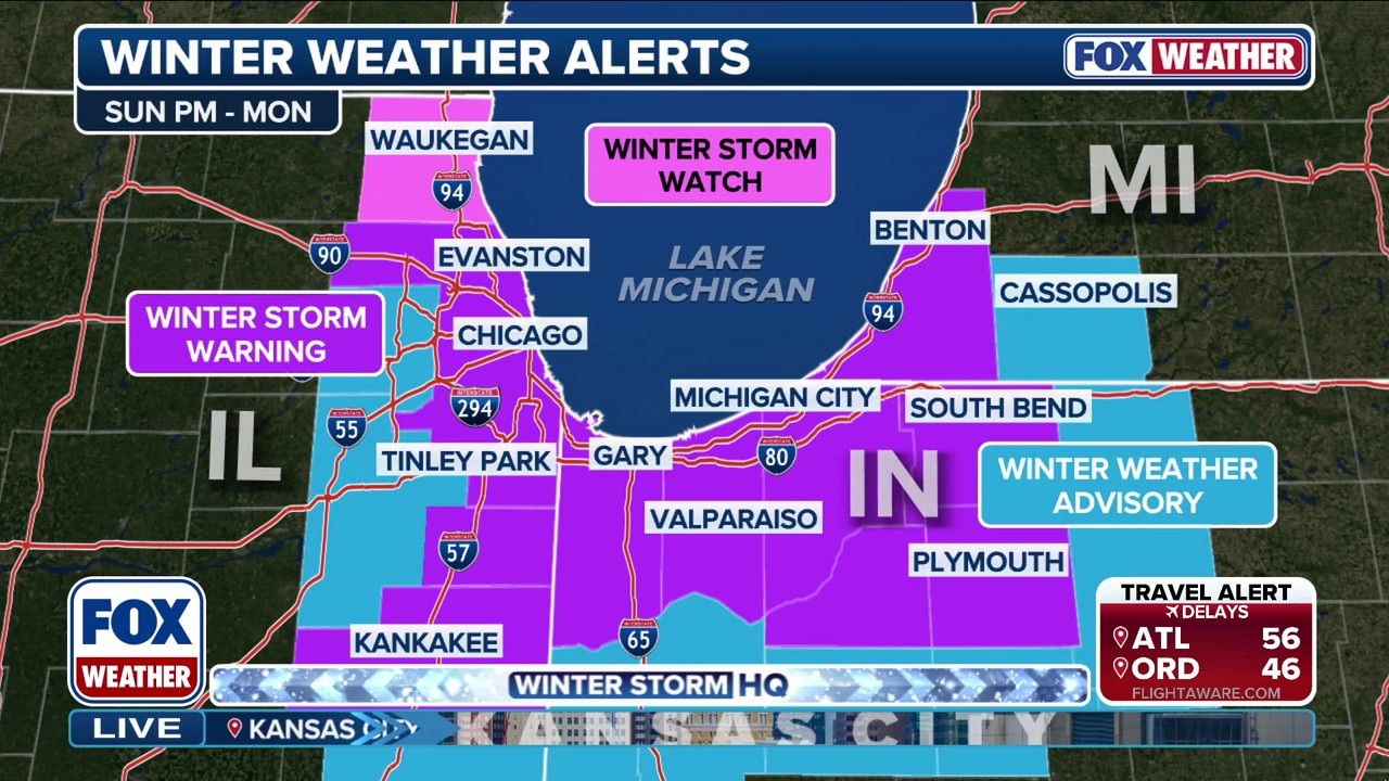 Winter Storm Warning issued for Chicago with up to 1 foot of snow possible