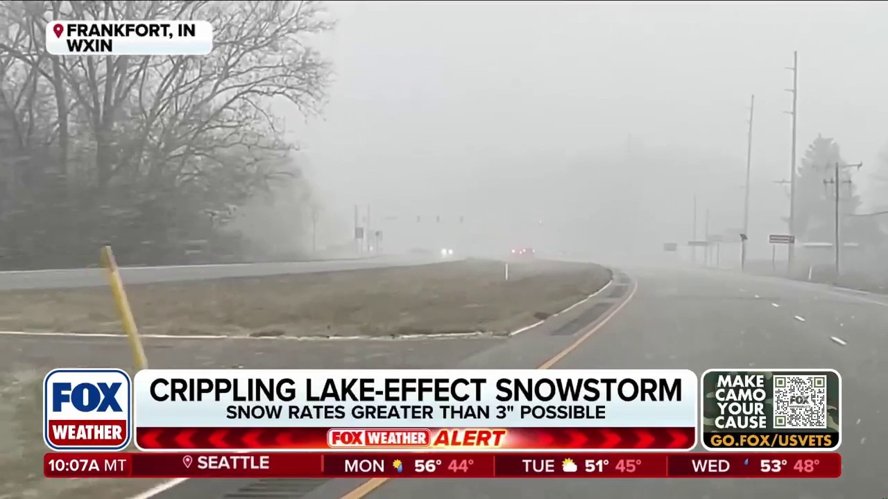 Crippling lake-effect snowstorm bringing heavy snow to Great Lakes