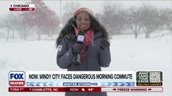 Powerful band of lake-effect snow blasts downtown Chicago, amid shifting winds