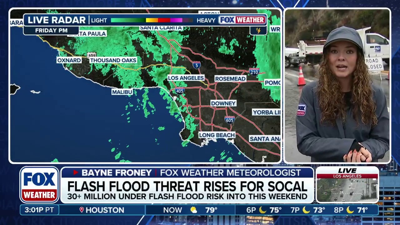 Watch Flash Flood threat rises in Southern California as millions brace ...