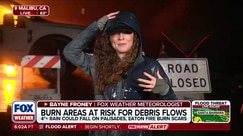 Heavy rain moves in over Malibu, CA