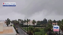 Tornado in Albufeira, Portugal captured on video from a nearby roof top