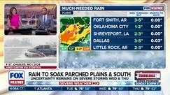 Rain set to drench parched southern Plains that could pose flood threat