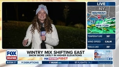 Wintry mix traveling through the east coast with higher elevations set for snow