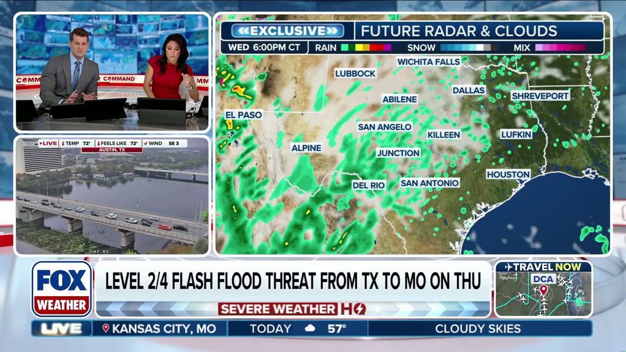 Southern Plains, Texas Hill Country brace for heavy rain, flash flooding