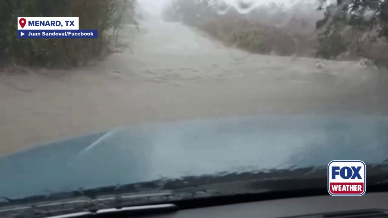 Torrential rain triggers Flash Flood Emergency in Menard, Texas