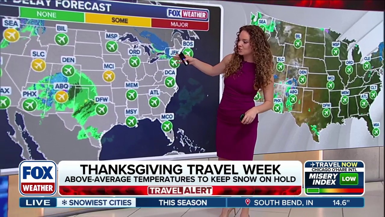 Record high number of travelers hitting the roads and skies this Thanksgiving holiday, as rain threatens to impact commutes 
