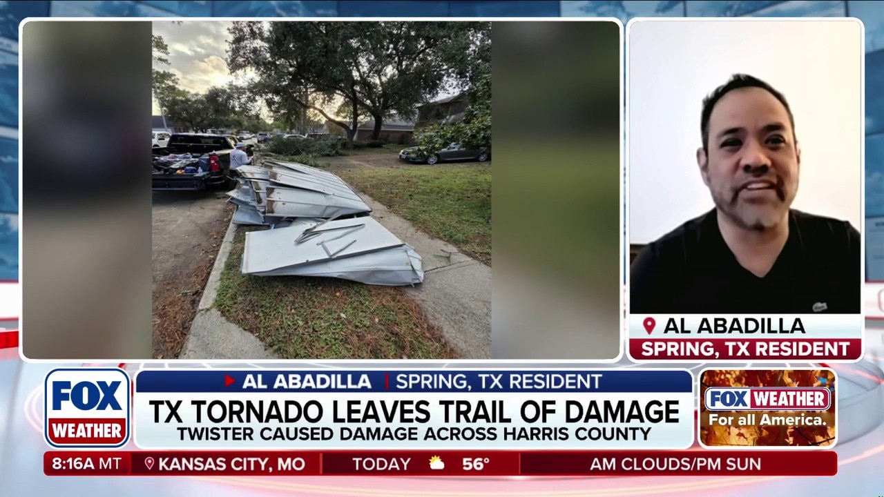 Spring, Texas resident joins FOX Weather to recount his experience during Monday’s radar- confirmed tornado