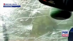 Residents in Brazil are pounded with hailstones strong enough to shatter a car windshield, injuring many