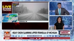 Storm Tracker Brandon Copic shows blizzard conditions in Michigan