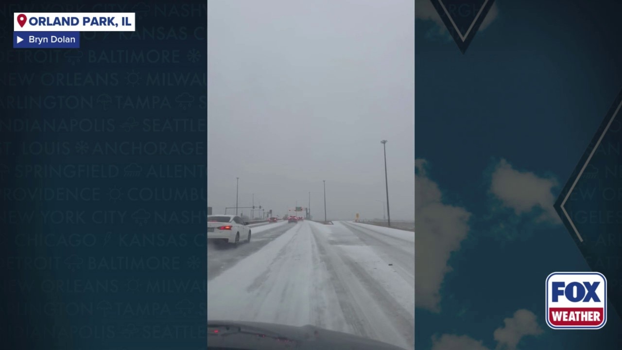Watch Road conditions deteriorating in Chicago suburbs as winter storm ...
