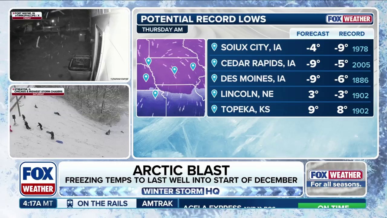 Watch Coldest day of Arctic blast brings below-average temps to over ...
