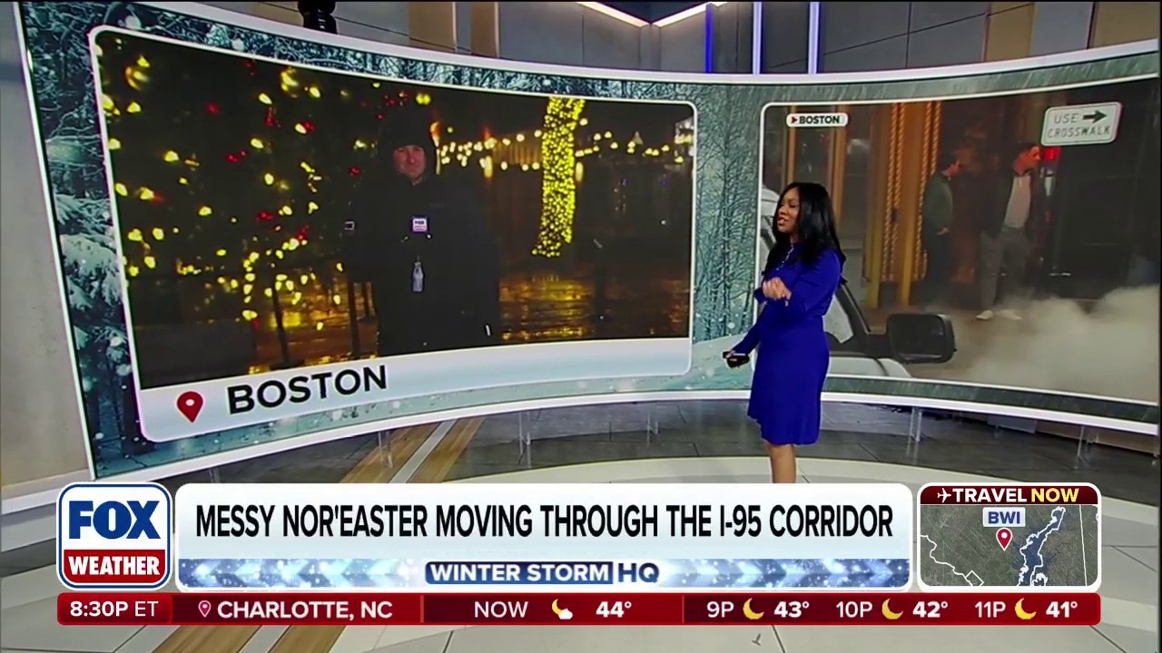 Intense wind continues to slam Boston as the nor'easter pushes through