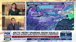 Two-thirds of the country bracing for below average temperatures set to bring snow squalls Northeast