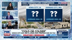 Cold or Colder: FOX Weather meteorologist guesses which city will see colder temperatures