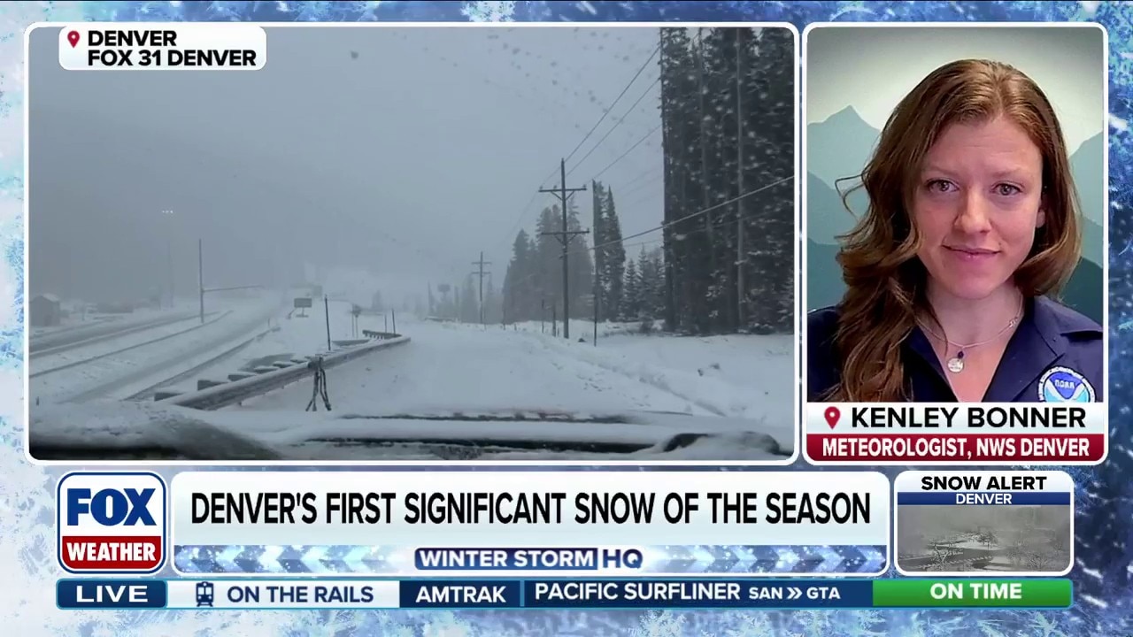 Denver experiences first significant snowfall of the season with more to come this week