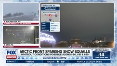Dangerous snow squalls brewing as arctic front moves across U.S.