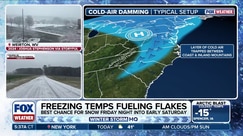 First flakes to create icy commute for mid-Atlantic and Carolinas